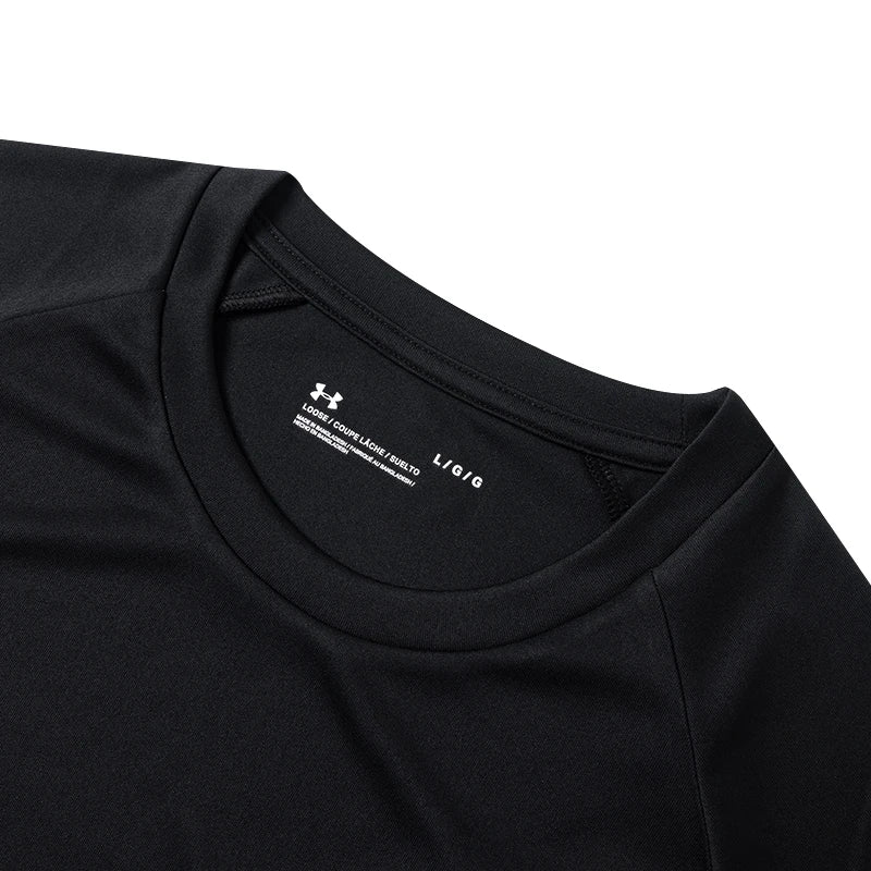 Under Armour Short-Sleeved T-Shirt Men's Sportswear Running Fitness Training Base Layer Elastic Breathable Round Neck T-Shirt 1327965-001