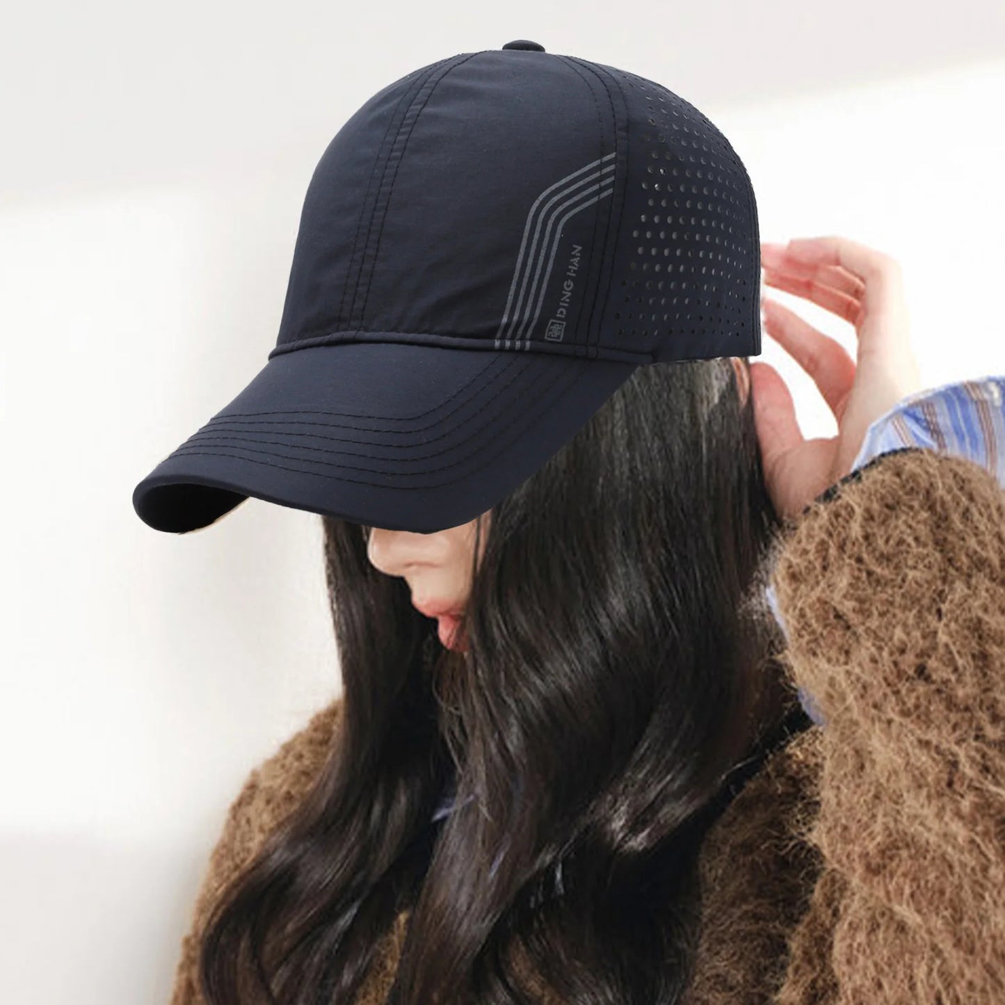 Fashion Solid Baseball Caps for Men breathable Mesh Sports Casual Visors hat Quick Drying Summer Hollow out Hip Hop Cap