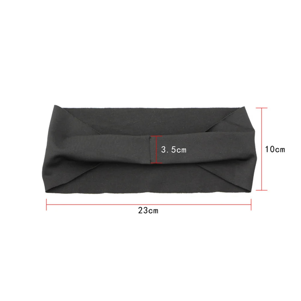 10-1PCS Sports Sweatband Breathable Sweat Absorbent Headband Soft Smooth Outdoor Sport Yoga Headband Hair Head Band
