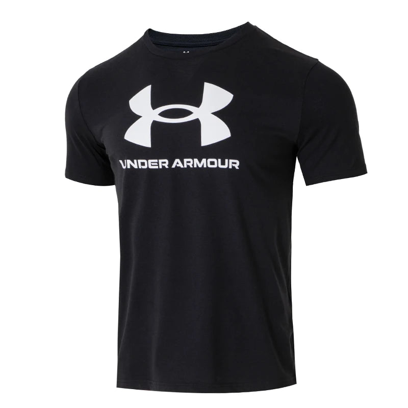 Under Armour T-Shirt Men's Sportstyle Men's Top Running Training Clothes Breathable Casual Round Neck Short Sleeves 1382911-001