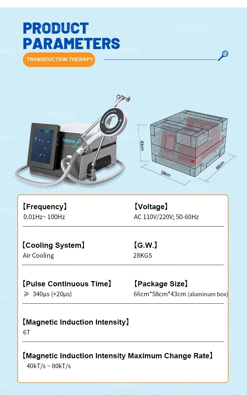 EMTT Physio Magneto Therapy Machine Pain Relief PEMF Sports Injury Magnetic Fracture arthri Therapy Physiotherapy Machine