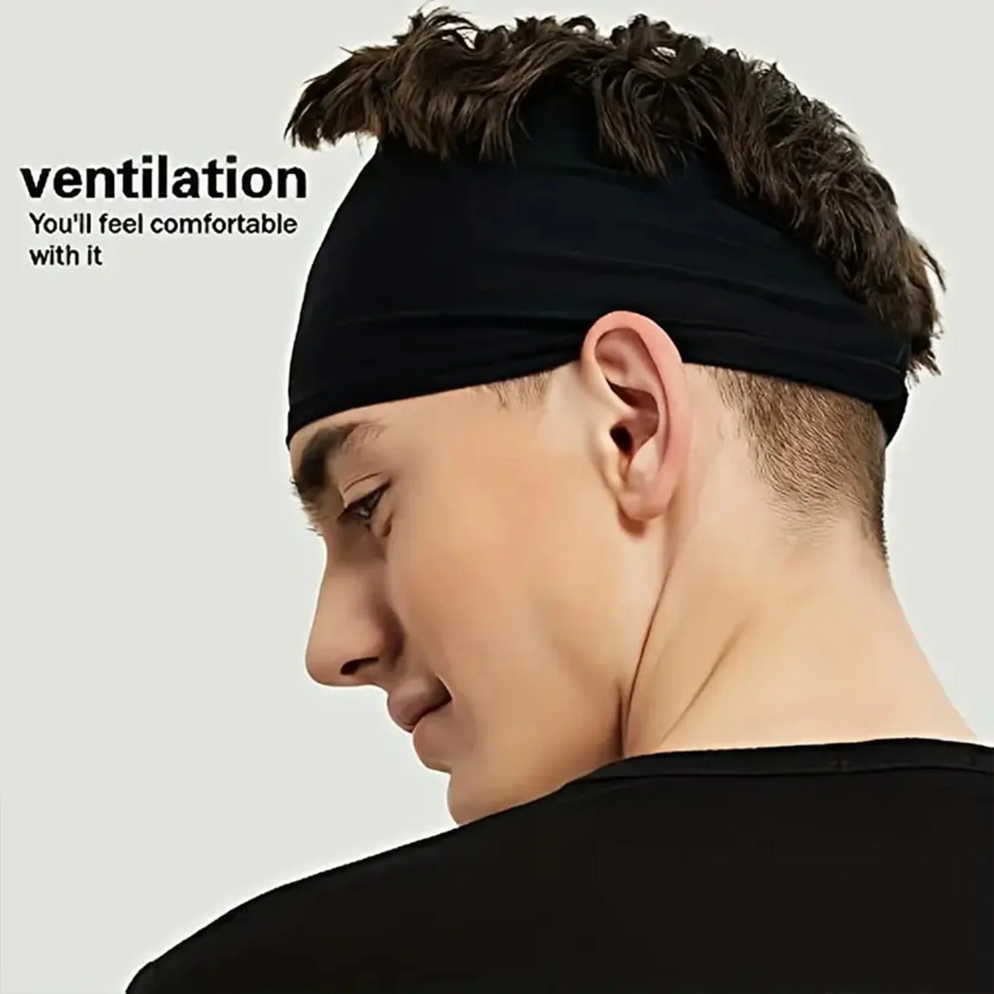 10pcs Elastic Yoga Hair Band Sports Headbands Soft Breathable Sweat-absorbent hair band for Running Fitness Tennis Gym Work Out