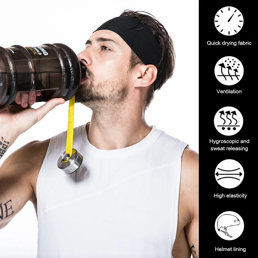 Elastic Sports Running Fitness Elastic Sweatband