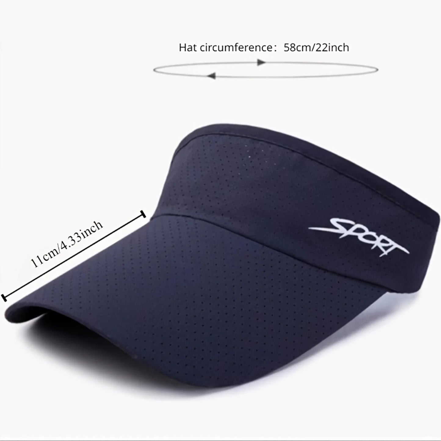 Fashion Summer hats for women Sports Casual Sun Protection Quick Dry Solid Color Visor Hat Adjustable Lightweight caps