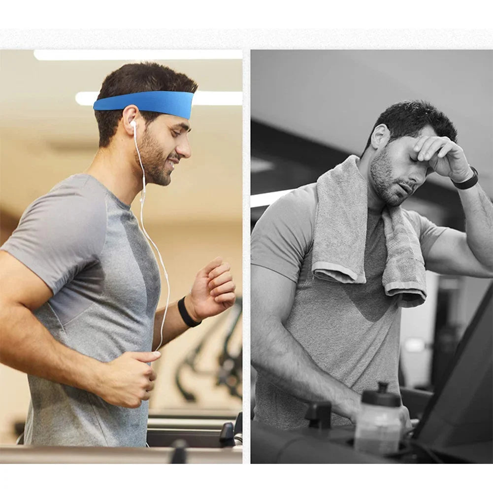 Elastic Sports Running Fitness Elastic Sweatband