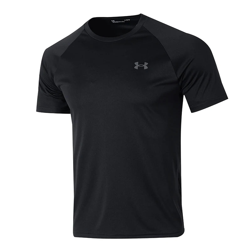 Under Armour Short-Sleeved T-Shirt Men's Sportswear Running Fitness Training Base Layer Elastic Breathable Round Neck T-Shirt 1327965-001