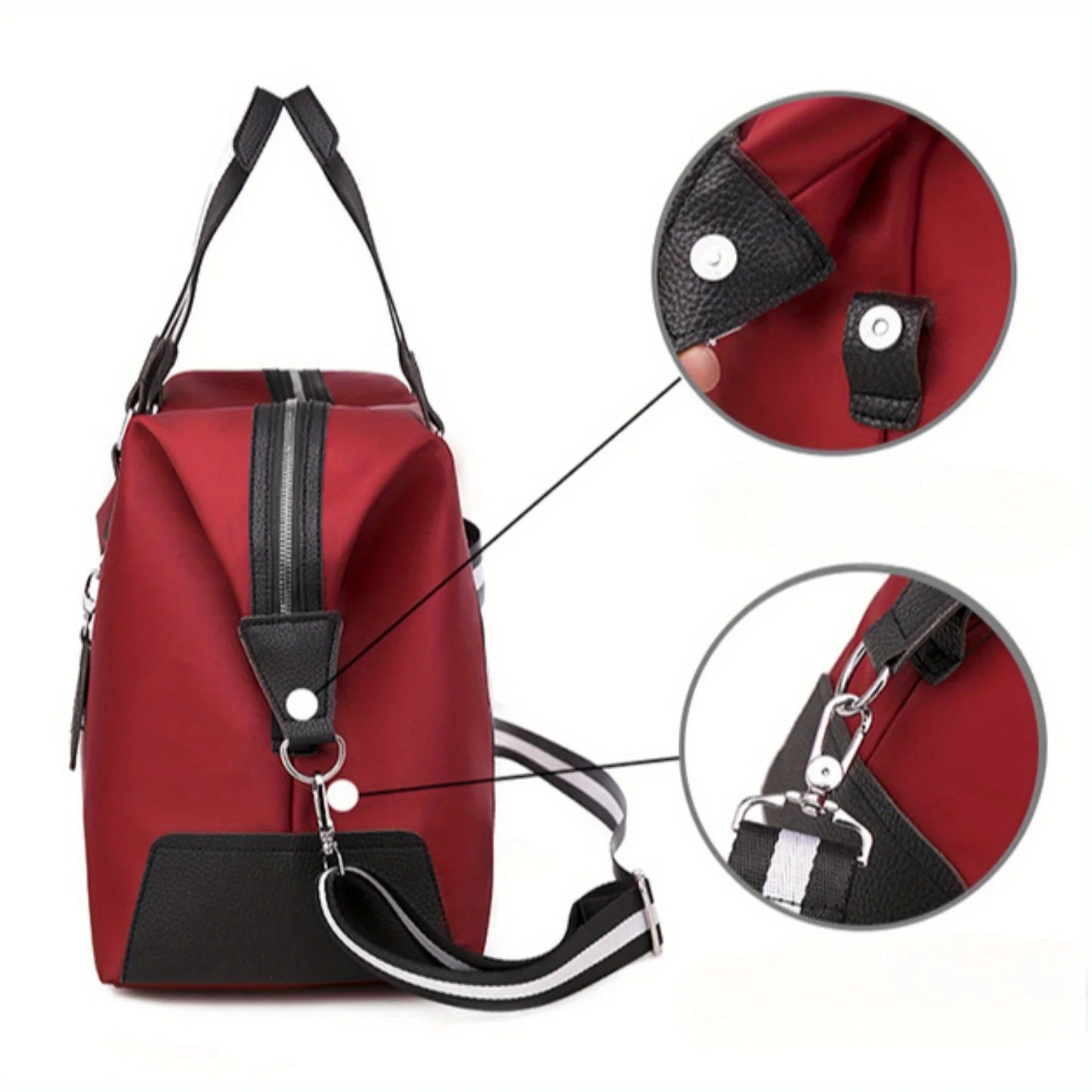 2025 new fashionable multi-functional short travel bag, large-capacity ladies' handbag, basketball sports and fitness bag