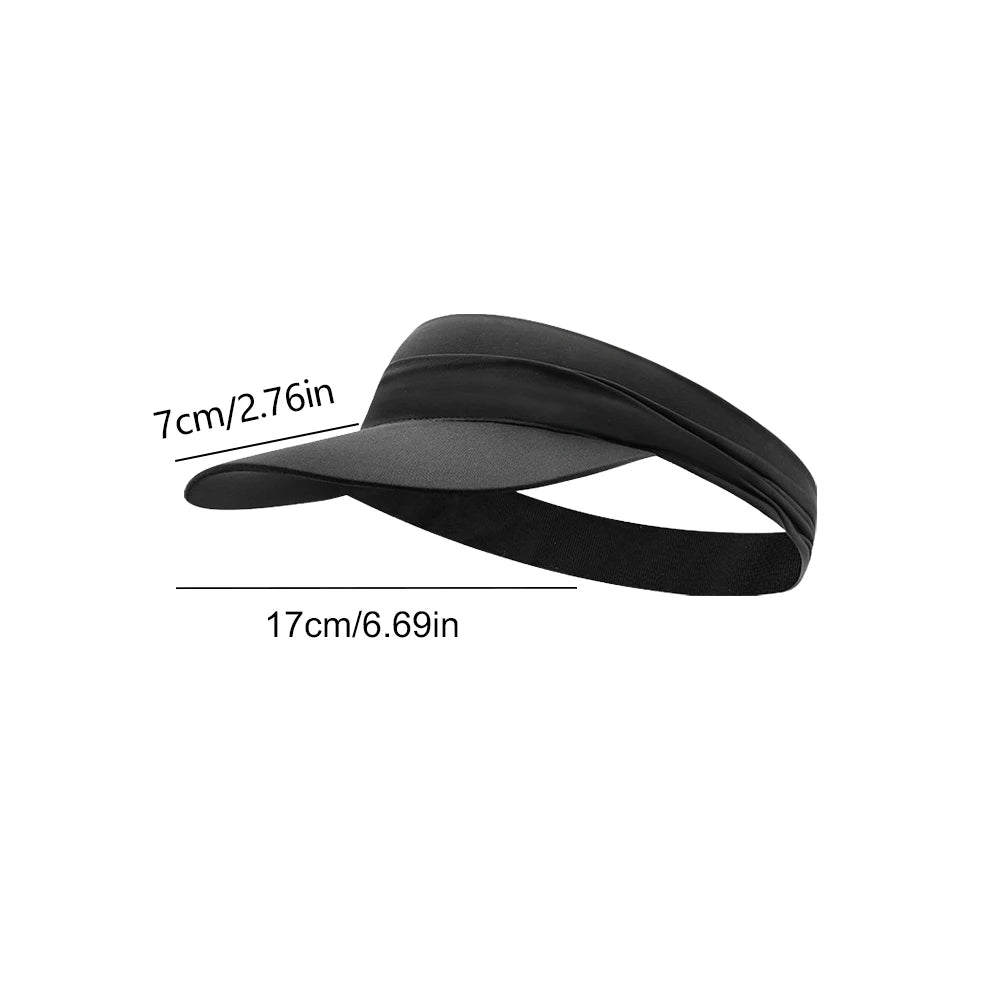 Sun Visor Hat Breathable Summer Sport Hat Anti-UV Outdoor Sports Hat Quickly Dry Cool Sun Cap for Tennis Running