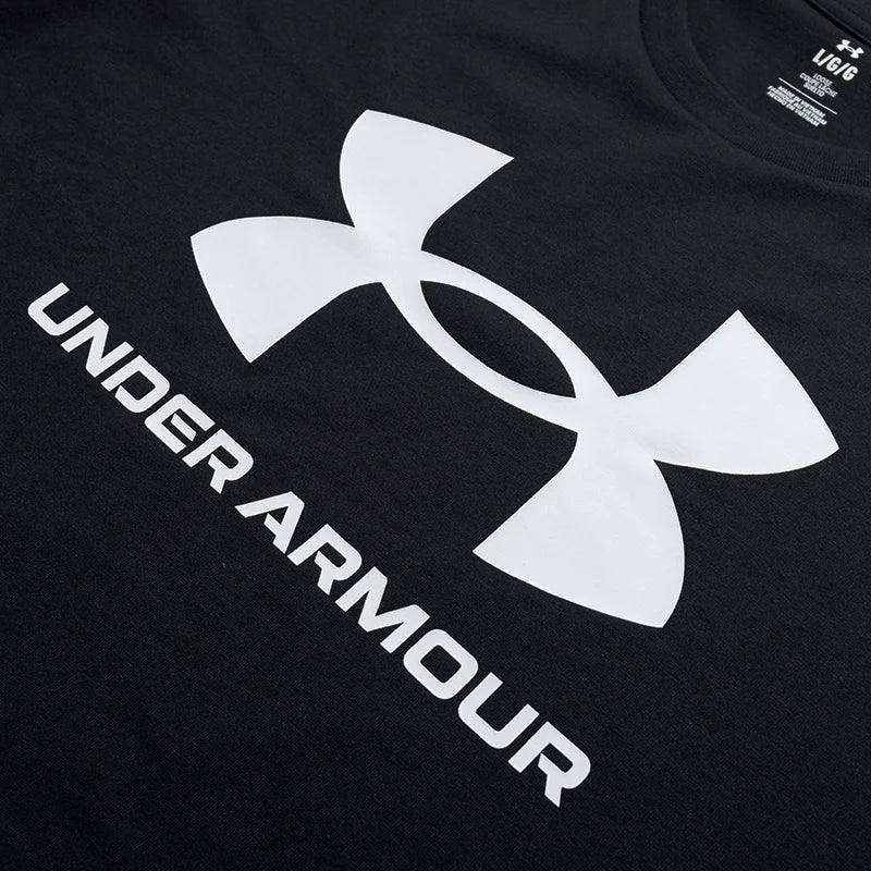 Under Armour T-Shirt Men's Sportstyle Men's Top Running Training Clothes Breathable Casual Round Neck Short Sleeves 1382911-001