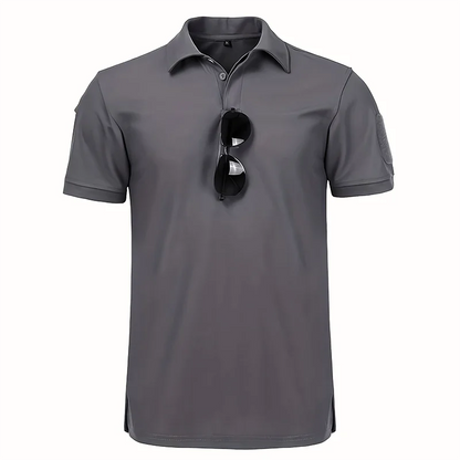 Men's Summer Polo Shirt Short Sleeve Moisture Wicking Golf Running Sports Short Sleeve Collared Shirt Tennis T-Shirt Top