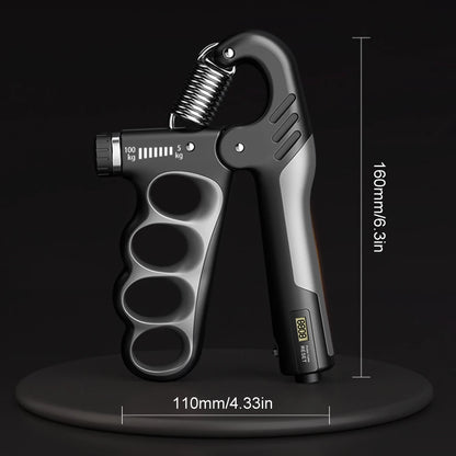 5-100Kg Hand Grip Strengthener Adjustable Resistance Arm Wrist Forearm Trainer Anti Slip Hand Strength Exerciser with Counter