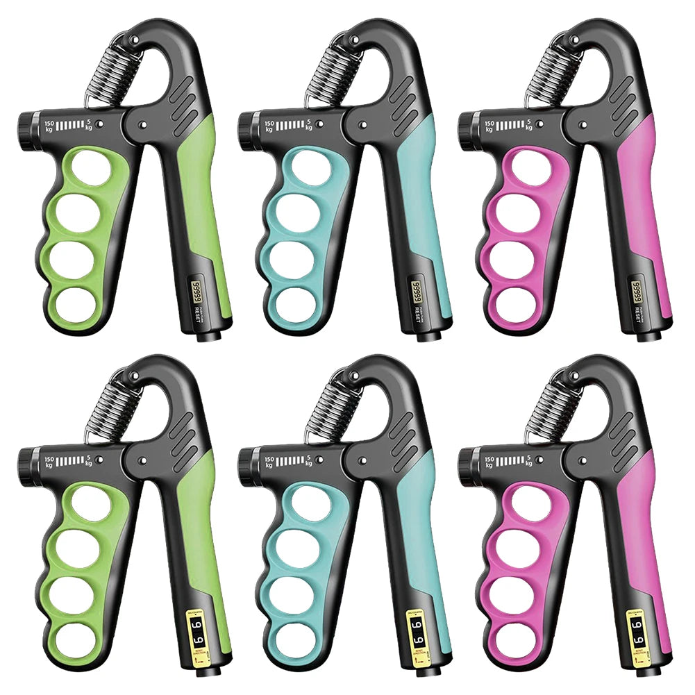 5-100Kg Hand Grip Strengthener Adjustable Resistance Arm Wrist Forearm Trainer Anti Slip Hand Strength Exerciser with Counter