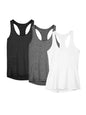 3 Pcs Women Sport tank Tops Loose Yoga Tops Quick Dry Workout