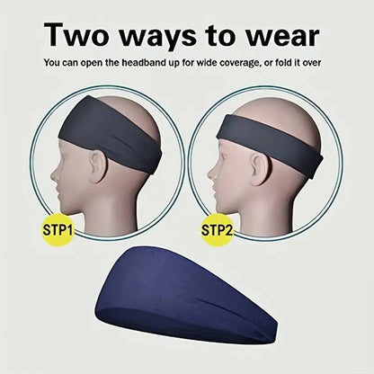 10pcs Elastic Yoga Hair Band Sports Headbands Soft Breathable Sweat-absorbent hair band for Running Fitness Tennis Gym Work Out