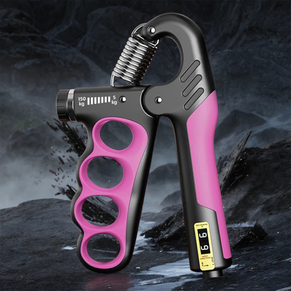 5-100Kg Hand Grip Strengthener Adjustable Resistance Arm Wrist Forearm Trainer Anti Slip Hand Strength Exerciser with Counter
