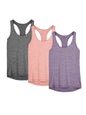 3 Pcs Women Sport tank Tops Loose Yoga Tops Quick Dry Workout
