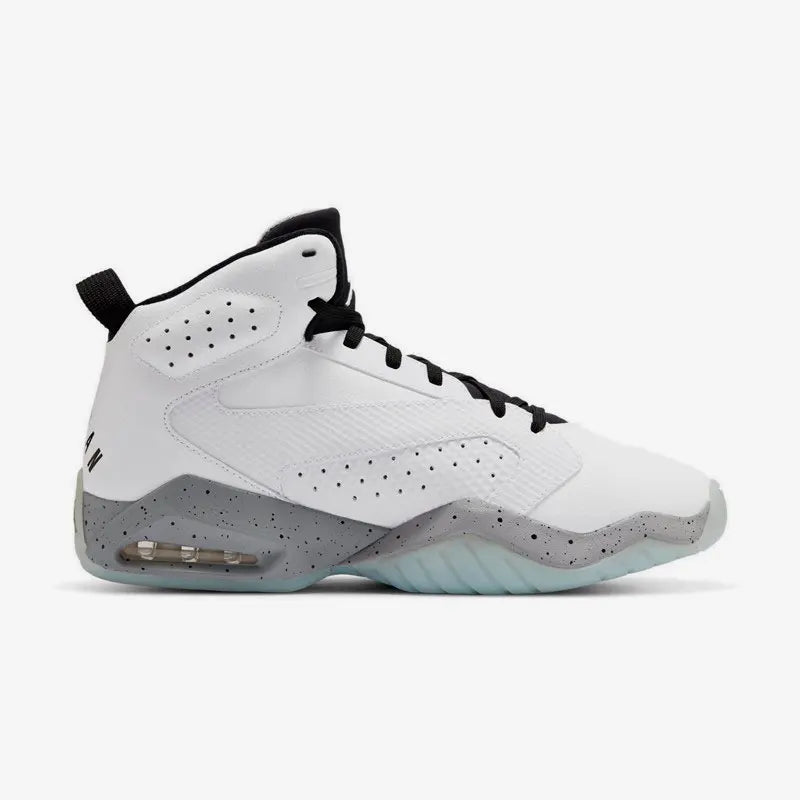 Nike Jordan Men's Air Cushioned Basketball Shoes AR4430-101 Middle-top Sports Cushioning Casual Shoes Simple Training Shoes