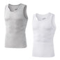 2Pcs/Pack Men's Tank Top Sleeveless Gym T-Shirt Man Vest Solid Color Compression Undershirts Men Tops High-Quality Bamboo Fiber