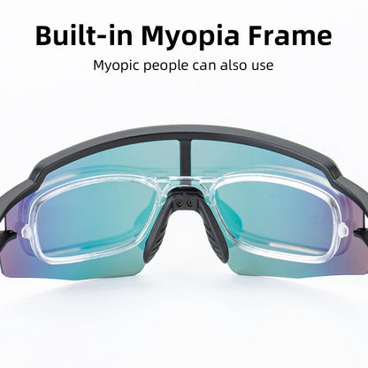 ROCKBROS Cycling Glasses Photochromic Polarized Lens Bike Glasses UV400 Protection Eyewear Sunglasses MTB Road Bicycle Goggles