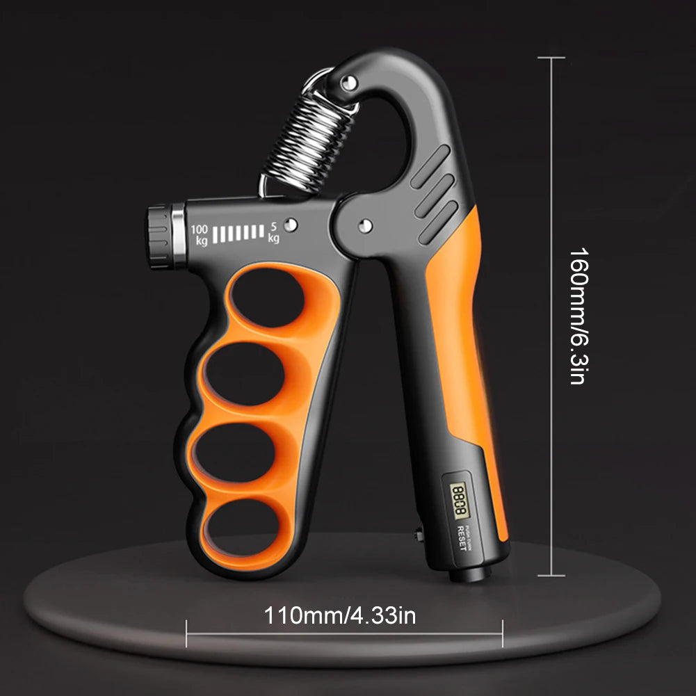 5-100Kg Hand Grip Strengthener Adjustable Resistance Arm Wrist Forearm Trainer Anti Slip Hand Strength Exerciser with Counter