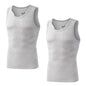 2Pcs/Pack Men's Tank Top Sleeveless Gym T-Shirt Man Vest Solid Color Compression Undershirts Men Tops High-Quality Bamboo Fiber