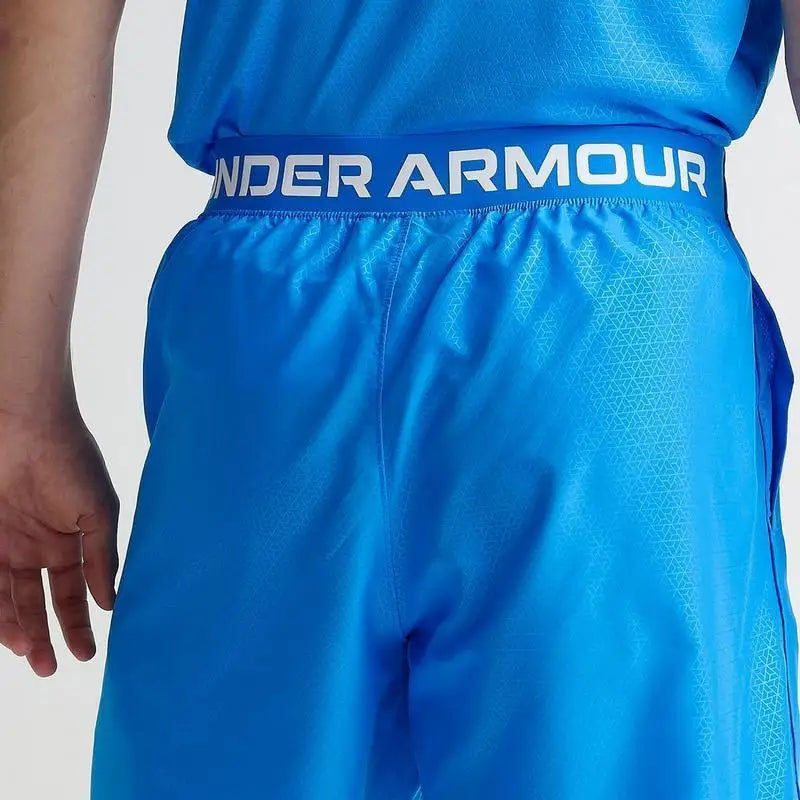 Under Armour Men's Breathable Training Shorts with Half Zip Design Fitness Enthusiasts Sports Wear Sweatpants Accessories