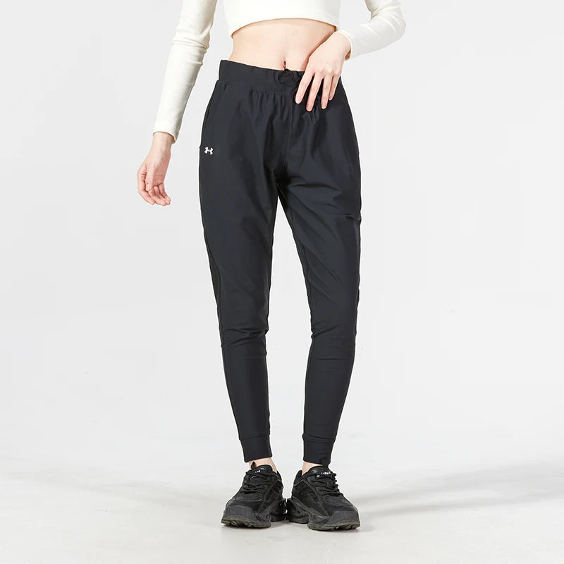 Under Armour Authentic Sports Series Women's Simple Drawstring Cuffed Casual Breathable Knit Long Pants