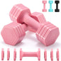 Adjustable Dumbbell Set, 4 in 1 Free Weights Dumbbells Set for Women, 2lb 3lb 4lb 5lb