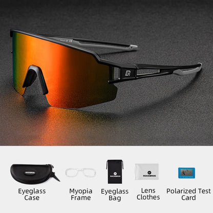 ROCKBROS Cycling Glasses Photochromic Polarized Lens Bike Glasses UV400 Protection Eyewear Sunglasses MTB Road Bicycle Goggles