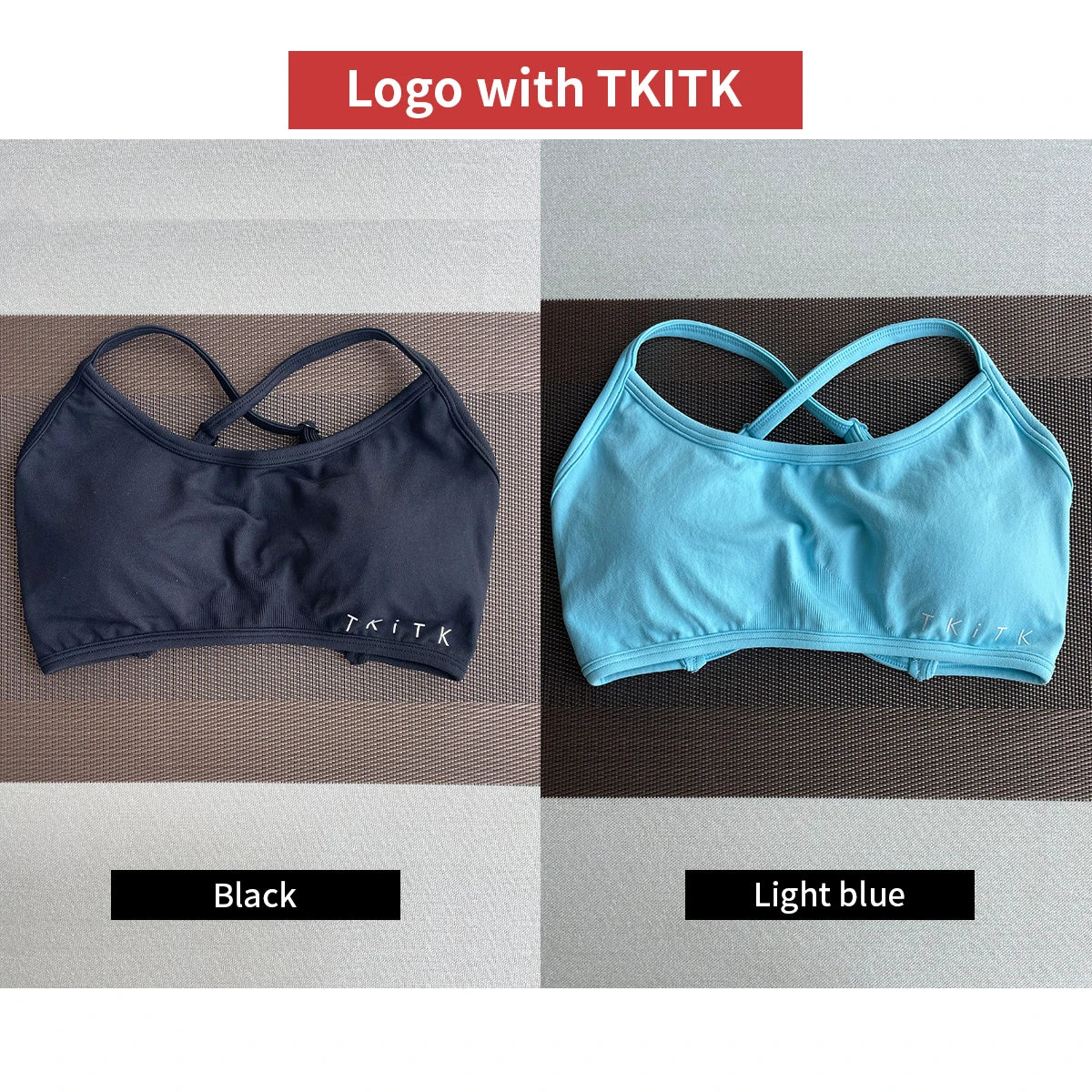 2Pieces  Sports Bra Seamless Spandex Women Fitness Elastic Underwear