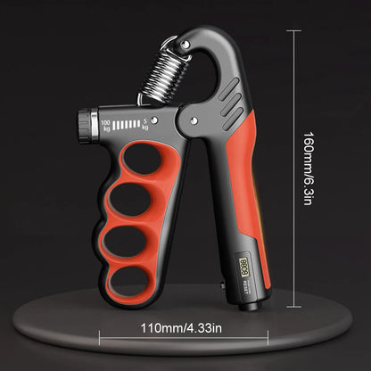 5-100Kg Hand Grip Strengthener Adjustable Resistance Arm Wrist Forearm Trainer Anti Slip Hand Strength Exerciser with Counter