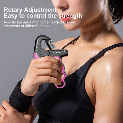5-100Kg Hand Grip Strengthener Adjustable Resistance Arm Wrist Forearm Trainer Anti Slip Hand Strength Exerciser with Counter