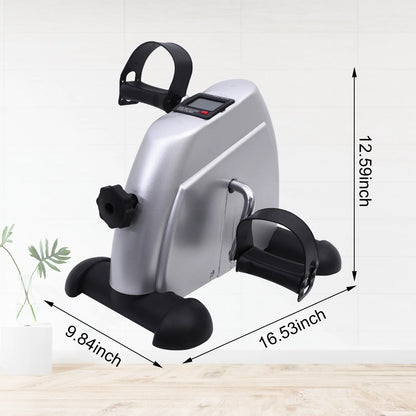 Mini Pedal Exercise Bike Portable Fitness Cycling Exerciser Under Desk Bicycle Trainer LCD Display Bodybuilding Stationary Foot