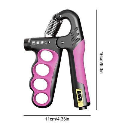 5-100Kg Hand Grip Strengthener Adjustable Resistance Arm Wrist Forearm Trainer Anti Slip Hand Strength Exerciser with Counter