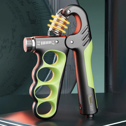 5-100Kg Hand Grip Strengthener Adjustable Resistance Arm Wrist Forearm Trainer Anti Slip Hand Strength Exerciser with Counter