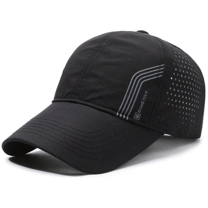 Fashion Solid Baseball Caps for Men breathable Mesh Sports Casual Visors hat Quick Drying Summer Hollow out Hip Hop Cap