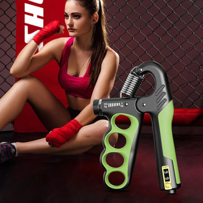 5-100Kg Hand Grip Strengthener Adjustable Resistance Arm Wrist Forearm Trainer Anti Slip Hand Strength Exerciser with Counter