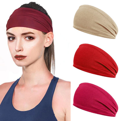 Men Women Hair Bandage Elastic Running Quick-Drying Headband Porosity Yoga Headband Sweat Bandage for Jog Basketball Running