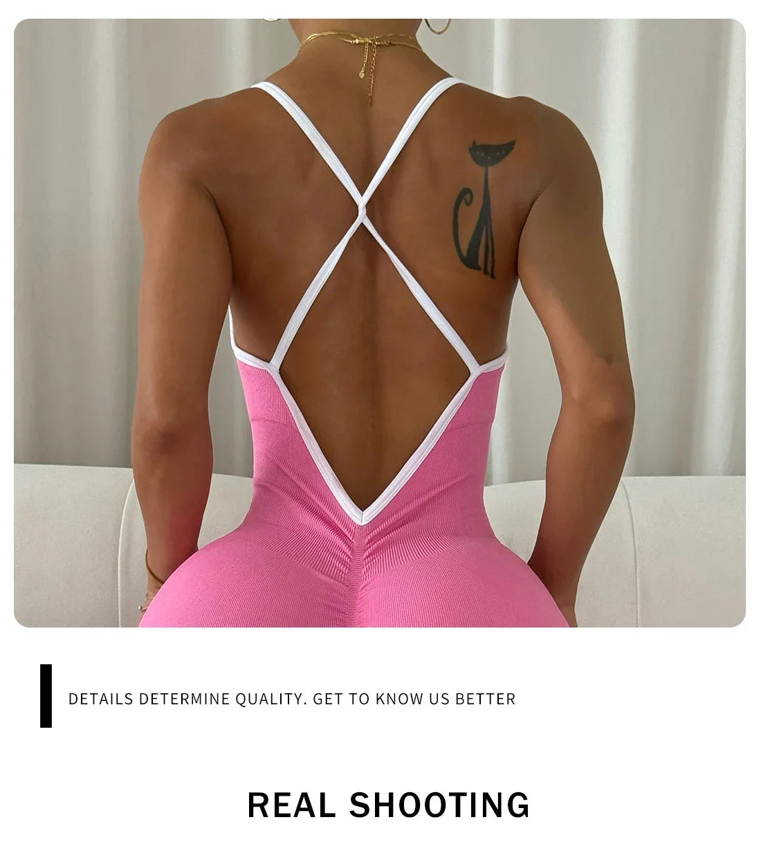 Sexy Cross Back Strappy Jumpsuit Women Gym Set Training Yoga Suit Sportswear One Piece Sports Jumpsuit Fitness Workout Bodysuits