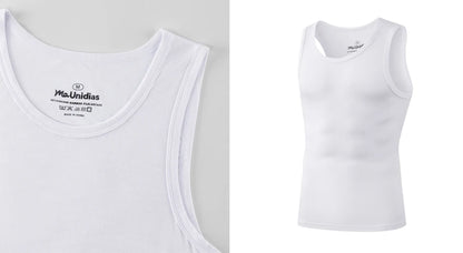 2Pcs/Pack Men's Tank Top Sleeveless Gym T-Shirt Man Vest Solid Color Compression Undershirts Men Tops High-Quality Bamboo Fiber