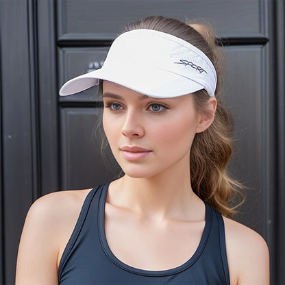 Fashion Summer hats for women Sports Casual Sun Protection Quick Dry Solid Color Visor Hat Adjustable Lightweight caps
