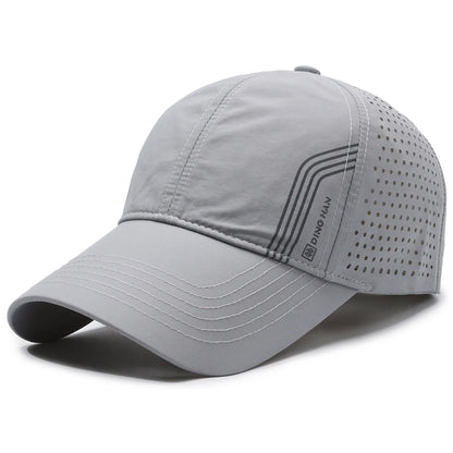Fashion Solid Baseball Caps for Men breathable Mesh Sports Casual Visors hat Quick Drying Summer Hollow out Hip Hop Cap