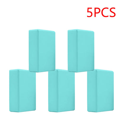 2-5PCS EVA Yoga Block Gym Training Blocks Moisture-Proof High Density Yoga Blocks Body Shaping Yoga Blocks for Meditation