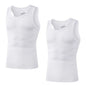 2Pcs/Pack Men's Tank Top Sleeveless Gym T-Shirt Man Vest Solid Color Compression Undershirts Men Tops High-Quality Bamboo Fiber