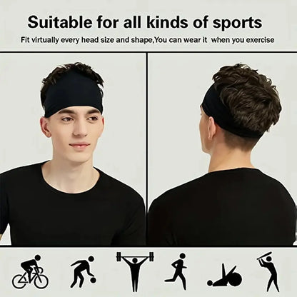 10pcs Elastic Yoga Hair Band Sports Headbands Soft Breathable Sweat-absorbent hair band for Running Fitness Tennis Gym Work Out