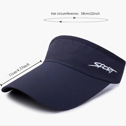 Fashion Summer hats for women Sports Casual Sun Protection Quick Dry Solid Color Visor Hat Adjustable Lightweight caps