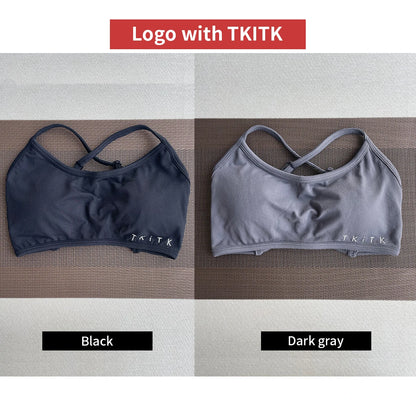 2Pieces  Sports Bra Seamless Spandex Women Fitness Elastic Underwear