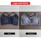 2Pieces  Sports Bra Seamless Spandex Women Fitness Elastic Underwear