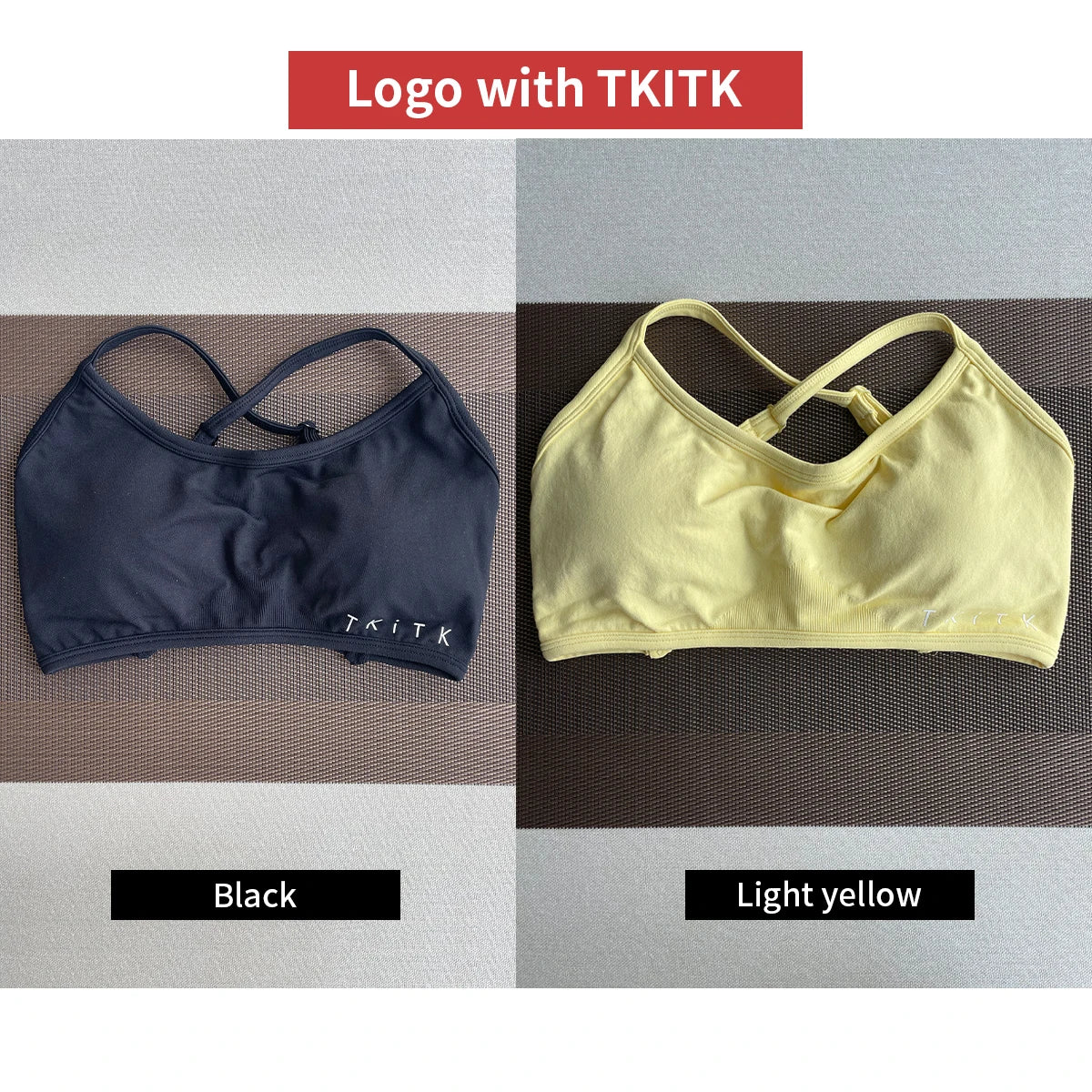 2Pieces  Sports Bra Seamless Spandex Women Fitness Elastic Underwear
