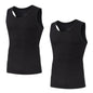 2Pcs/Pack Men's Tank Top Sleeveless Gym T-Shirt Man Vest Solid Color Compression Undershirts Men Tops High-Quality Bamboo Fiber
